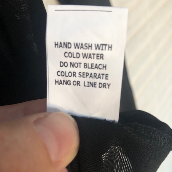 Honey Punch Sheer Black Star Mesh Long Sleeve Top - Picture 13 of 13